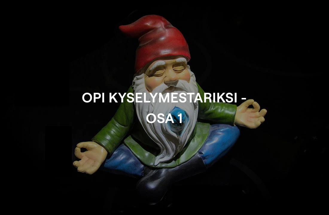 Opi kyselymestariksi - osa 1